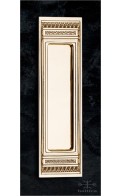 Anastasia recessed pull W,rectangle - polished bronze - Custom Door Hardware