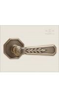 Directoire lever & rose - antique bronze - Custom Door Hardware 