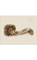 Flora lever & rose - antique bronze - Custom Door Hardware