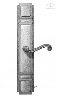 Sundance backplate II, 31.7 cm& lever - Custom Door Hardware 