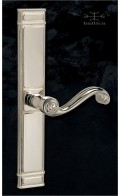 Sundance backplate P, 26.6cm & lever - polished nickel - Custom Door Hardware