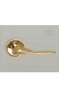 Vik lever & rose - polished brass - Custom Door Hardware