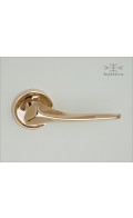 Vik lever & rose - polished bronze - Custom Door Hardware4