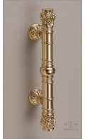 Anastasia cabinet pull II, c-c 3 inch - polished bronze - Custom Door Hardware