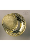 Anastasia cylinder collar round - polished brass - Custom Door Hardware