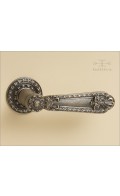 Anastasia lever & rose 50mm - antique brass - Custom Door Hardware
