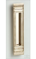 Anastasia recessed pull, rectangle, 193mm | polished bronze | Custom Door Hardware