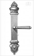Augustus backplate & Gabriel lever - Custom Door Hardware 