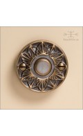 Augustus bell button - antique bronze - Custom Door Hardware 