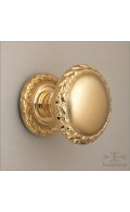 Augustus door knob P & rose 55mm | polished gold | Custom Door Hardware 