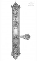 Aurelia backplate A, 39.5cm & lever | Custom Door Hardware