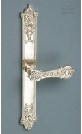 Aurelia backplate narrow & lever | polished bronze | Custom Door Hardware