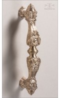 Aurelia cabinet pull II, c-c 6 inch | polished bronze |  Custom Door Hardware 