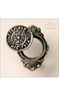 Aurelia cylinder collar - antique brass - Custom Door Hardware2