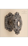 Aurelia door knob & rose 71mm | antique bronze | Custom Door Hardware