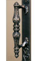 Aurelia door pull T | Custom Door Hardware | antique bronze