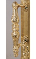 Aurelia door pull T | Custom Door Hardware | polished bronze