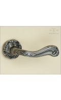 Chambord lever & rose 54mm | antique nickel | Custom Door Hardware 
