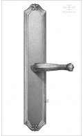 Chartres backplate 31.7cm & lever | Custom Door Hardware
