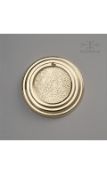 Chartres rose 34mm  with egress lid - polished brass - Custom Door Hardware 
