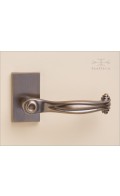 Cortina lever & rose RC - antique bronze - Custom Door Hardware 