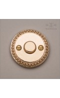 Cranwell bell button - polished bronze - Custom Door Hardware