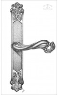 Dalia backplate narrow & lever | Custom Door Hardware