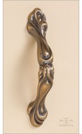 Dalia cabinet pull A - antique bronze - Custom Door Hardware