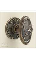 Dalia door knob & rose 53mm | antique brass | Custom Door Hardware 2