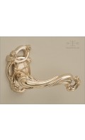 Dalia lever & rose 101mm - polished bronze - Custom Door Hardware 
