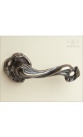 Dalia lever & rose 64mm | antique bronze | Custom Door Hardware 