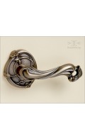 Dalia lever & rose 80mm - antique bronze - Custom Door Hardware