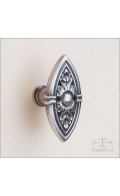 Davide cabinet knob - antique nickel - Custom Door Hardware
