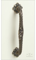 Davide cabinet pull T, leaf 6.5 inch | antique bronze | Custom Door Hardware