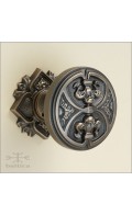 Davide door knob & rose 56mm | antique bronze | Custom Door Hardware
