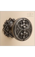 Davide door knob & rose 56mm | antique nickel | Custom Door Hardware
