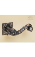 Davide Leaf lever & Leaf II rose - antique bronze - Custom Door Hardware 