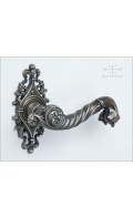 Davide Leaf lever & rose 132mm - antique bronze - Custom Door Hardware 