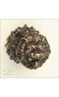 Davide Lion door knob & rose 80mm | antique brass  | Custom Door Hardware