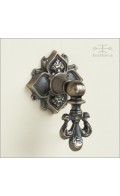 Davide privacy turnpiece, hinged w/ rose | antique bronze | Custom Door Hardware 