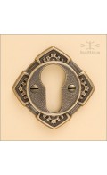 Davide profile cylinder collar - antique bronze - Custom Door Hardware