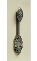 Davide surface bolt - antique brass - Custom Door Hardware