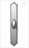 Eastwell Manor backplate & door knob | Custom Door Hardware 