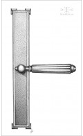 Gabriel backplate 24.6cm & lever | Custom Door Hardware
