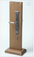 Gabriel backplate A, 36.5cm & lever mount | antique nickel | Custom Door Hardware