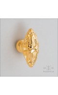 Gabriel cabinet knob oval, 50mm | gold plated | Custom Door Hardware 