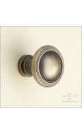 Gabriel cabinet knob, round, 33mm | antique brass | Custom Door Hardware