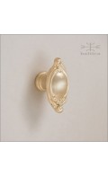 Ilyria cabinet knob, 40mm | satin brass | Custom Door Hardware2