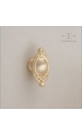 Ilyria cabinet knob, 40mm | satin brass | Custom Door Hardware