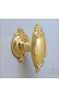 Ilyria door knob & rose 68mm - polished brass - Custom Door Hardware